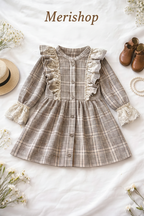 Robe Fille Vintage Élégante – Charme Classique & Confort Absolu