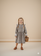 Robe Fille Vintage Élégante – Charme Classique & Confort Absolu